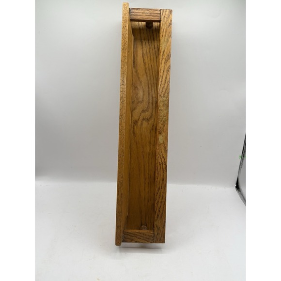 Vintage Spindle Rail Solid Wood Shelf - Decor Shelf - Plant  Vintage Spindle Rail Solid Oak Wood Wall Mounted Shelf 16\
